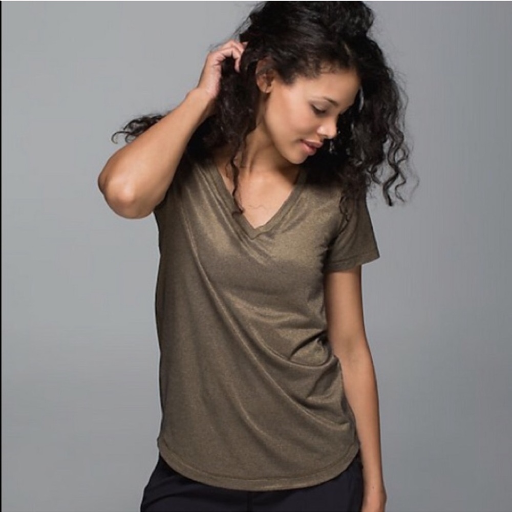Lululemon What The Sport Gold Tee 6
